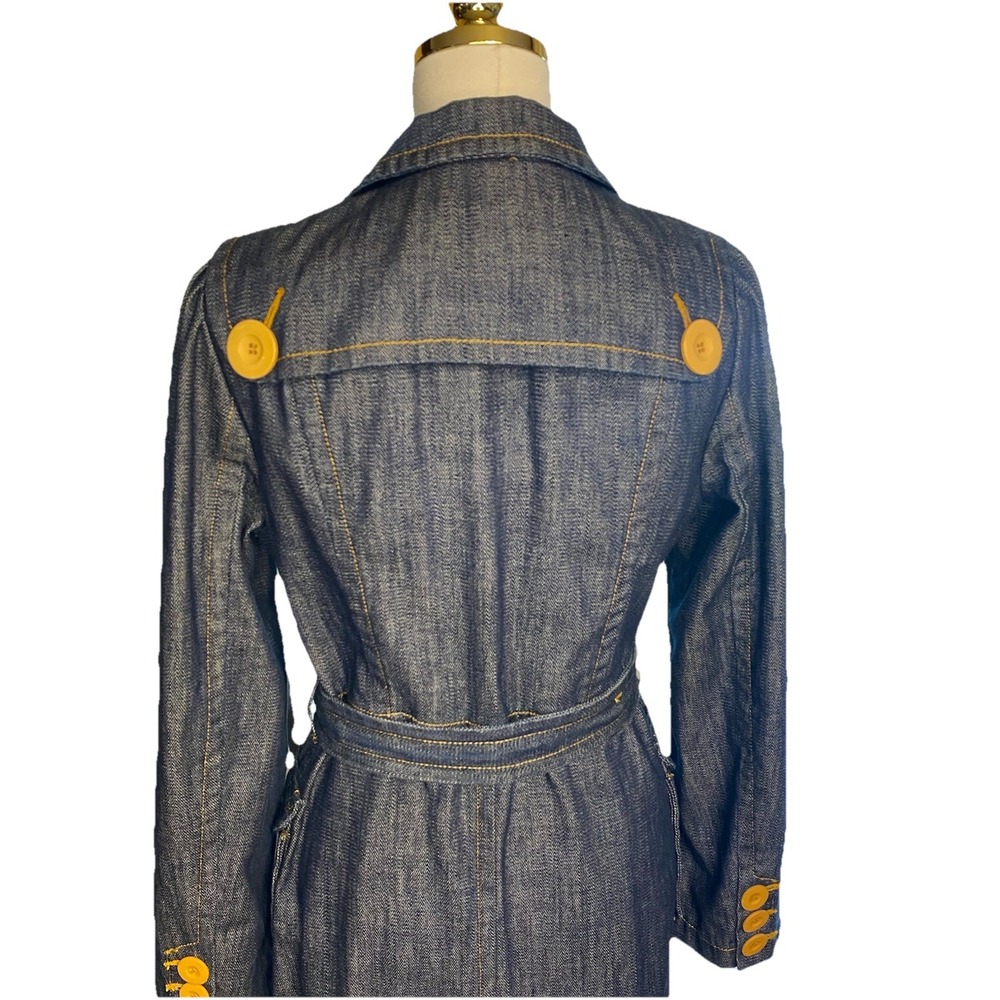 Marc Jacobs Runaway Collection Denim Long Coat Size M Rinse Jean Rare Orig.$428 - Picture 3 of 16